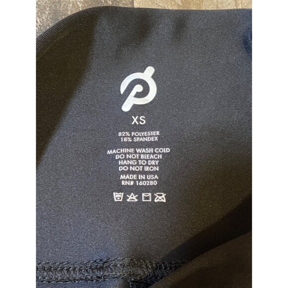 NWT PELOTON SPORT LEGGINGS WOMENS SIZE XS RIB COLORBLOCK BLACK AND BLUE - Picture 8 of 11